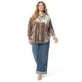 thumbnail image 2 of Jessica Simpson Women's and Women's Plus Romy Velvet Shacket, Sizes XS-4X, 2 of 5