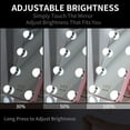 thumbnail image 4 of Miroir de Vanité avec Lumières, Écran Tactile LED Miroir de Maquillage Luminosité Réglable, 3 Modes d'Éclairage Couleur avec Support Portable Miroir Rose..., 4 of 8