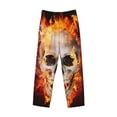 thumbnail image 4 of Fotbe Satanic Skull Men's Pajama Pants,Sleepwear Pants,Pj Bottoms Drawstring And Pockets-X-Large, 4 of 9