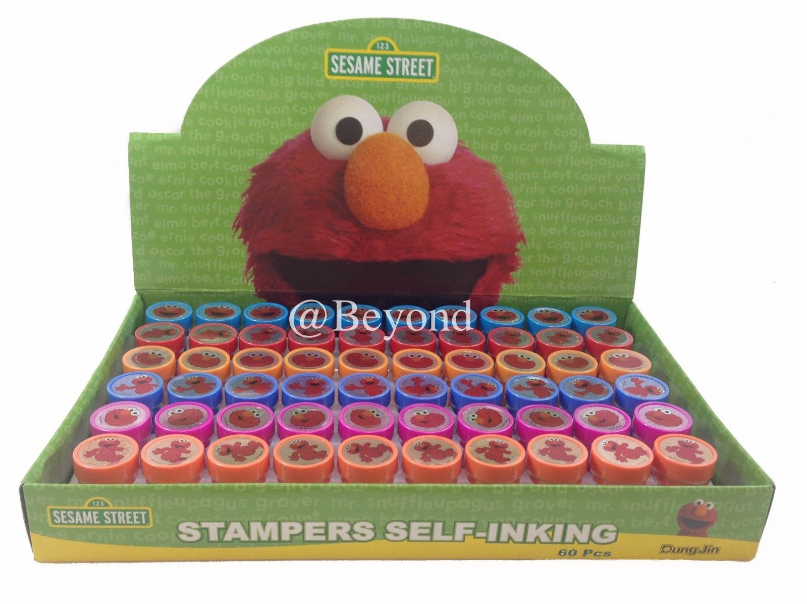 12 Sesame Street Elmo Self Inking Stamper Pencil Topper 