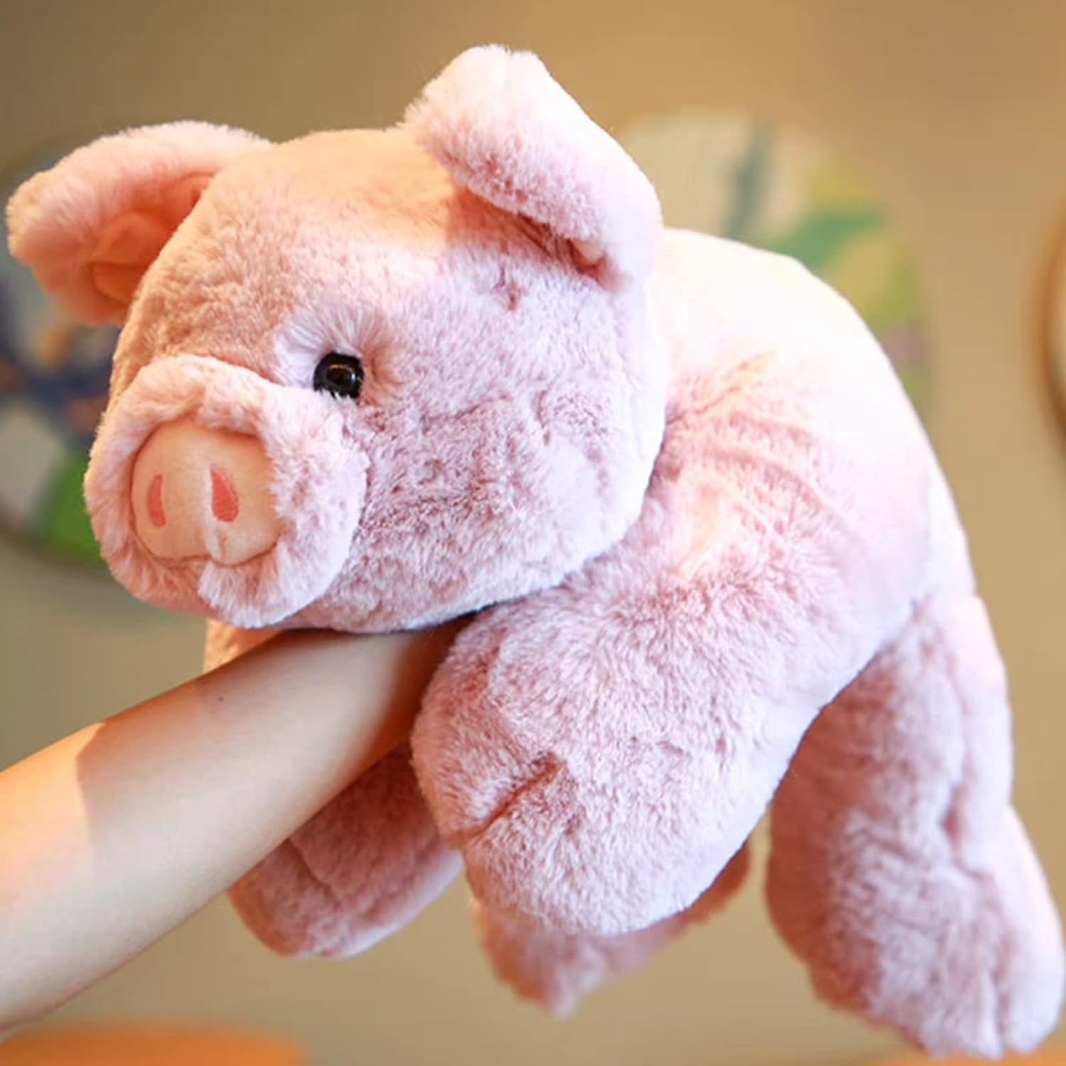 Weighted Stuffed Animals, 19.7in 3.3lbs Weighted Pig Stuffed Animal Toy Cute Pink Pig Plush Pillow for Adults Boys Girls