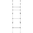 thumbnail image 3 of vidaXL Telescopic Wardrobe System with Shelves Aluminium, 3 of 5