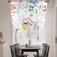 thumbnail image 3 of Gnomes Easter Tie Up Curtains for Windows, Adjustable Balloon Window Shades, Colorful Spring Floral Eggs Weeping Kitchen Window Treatments Adjustable Roll Up Curtain for Basement/Nursery 52"x45", 3 of 8