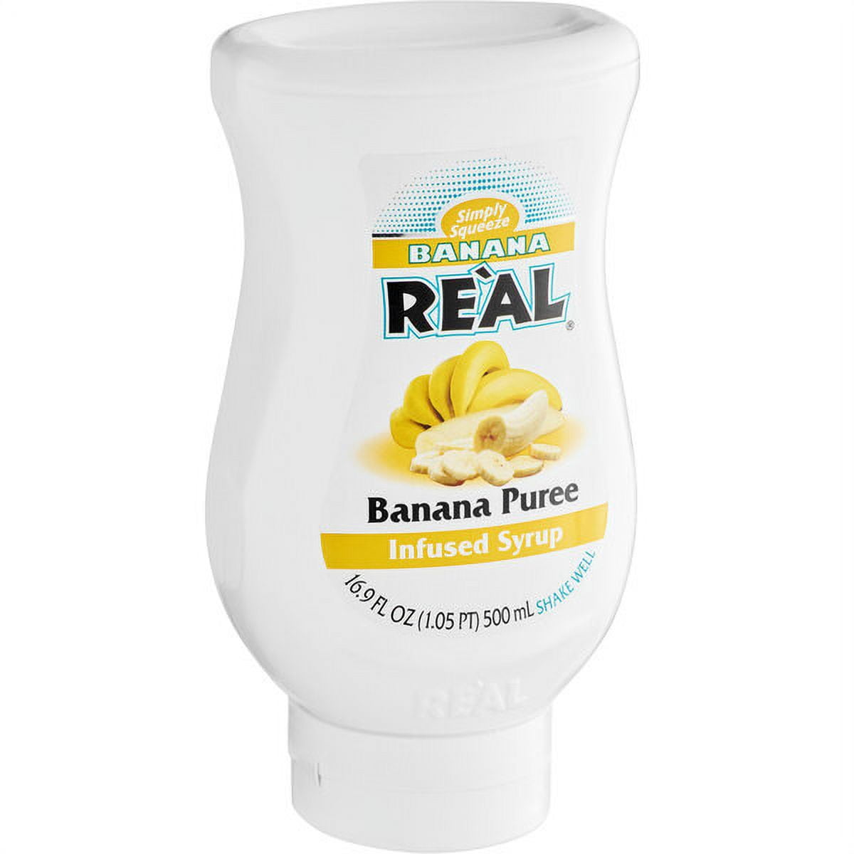 Real 16.9 fl. oz. Banana Puree Infused Syrup