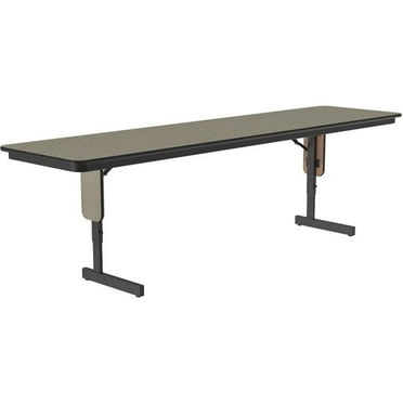Adjustable Height 3/4" High Pressure Folding Seminar Table in Savannah Sand