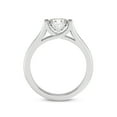 thumbnail image 2 of IGI Certified 3 Carat Cushion Shape Lab Grown Diamond Engagement Ring | 14K White Gold | Cathedral Split Shank Solitaire Diamond Ring | FG-VS1-VS2 Quality Friendly Diamonds, 2 of 6