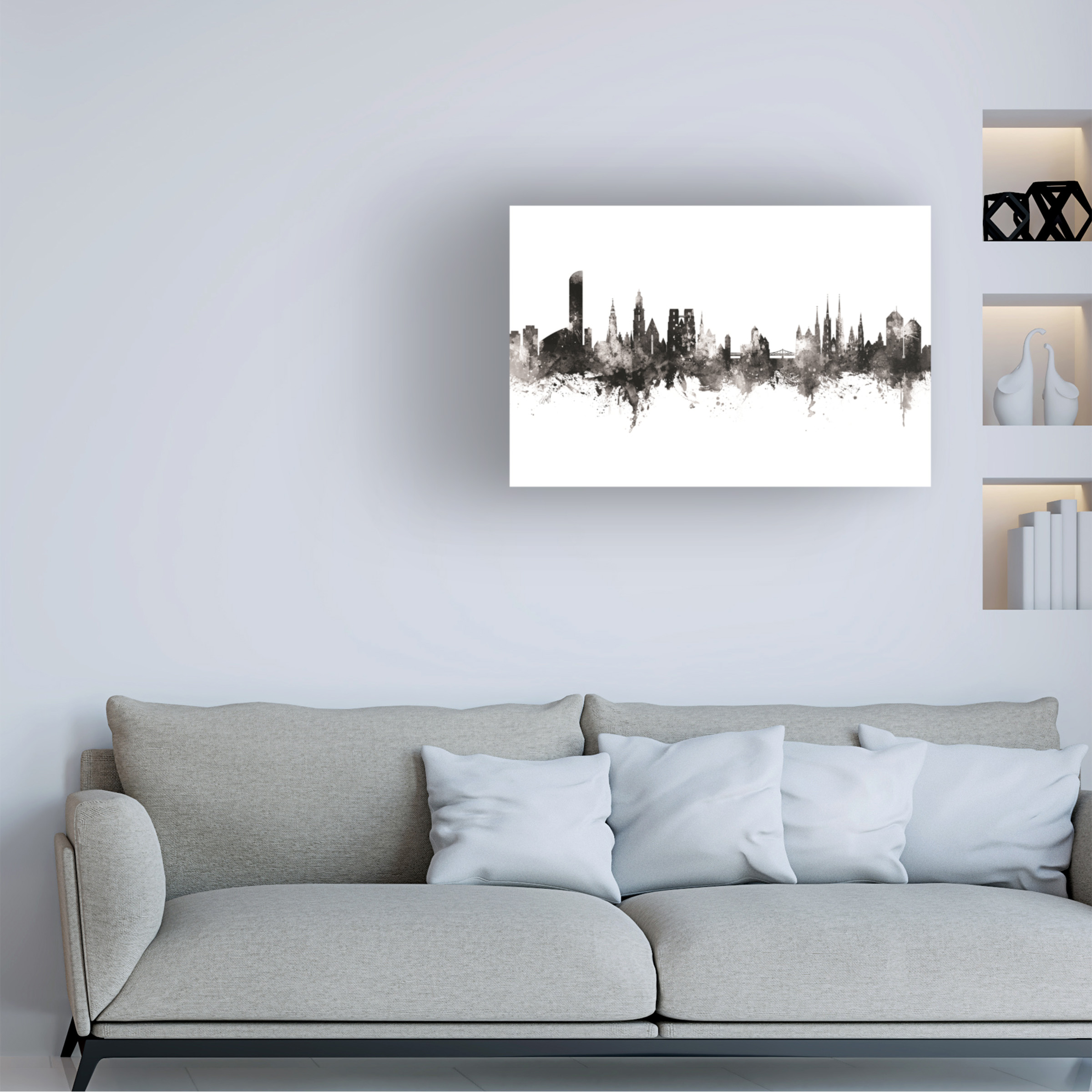 Michael Tompsett 'Wroclaw Poland Skyline' Canvas Art