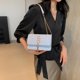 thumbnail image 5 of Bolso de hombro con solapa de PU para mujer bolsos cruzados de diseñador correa de cadena para salidas y citas, 5 of 7