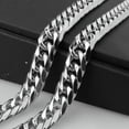 thumbnail image 3 of 11/13/16mm Polished Fashion Mens Chain Stainless Steel Curb Cuban Link Necklace, 3 of 4