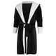 thumbnail image 4 of Batas Prolriy para mujer, bata larga de felpa de invierno, abrigo con mangas, ropa de dormir para mujer, bata de baño para mujer, bata negra XXXXXL, 4 of 6
