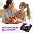 thumbnail image 2 of Bonus Mom Gifts - Gifts for Step Mom - Bonus Mom Blanket Gifts from Daughter, Step Mom Gift Ideas, Gifts for Step Mom from Daughter or Son, Step Mom Birthday, Christmas, Thanksgiving Gifts, 60"x 80", 2 of 6