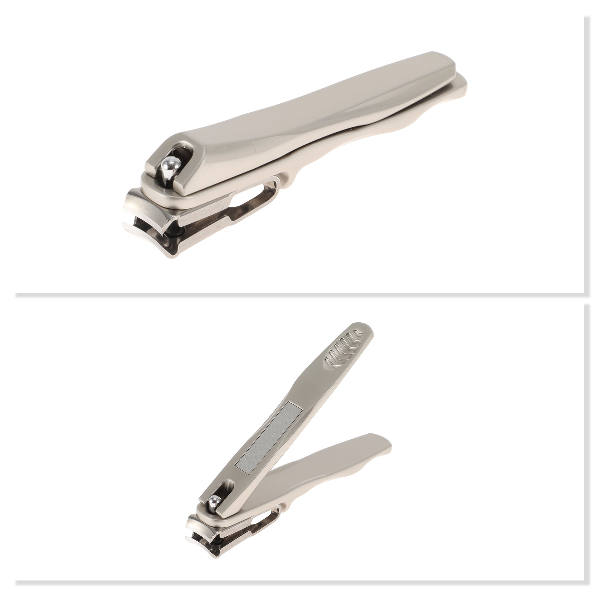 Unique Bargains Portable Rotating Head Nail Clipper 1 Pc Gray, Silver Tone