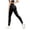 Black, variant on Lifting Lycra No Front Seam Workout Leggings Women Tummy Control High Waist Seamless Running Leggings Black for Size L