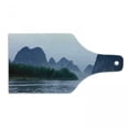 thumbnail image 1 of Guilin Cutting Board, Karst Mountains at Li River near Yangshuo Guanxi, Decorative Tempered Glass Cutting and Serving Board, in 3 Sizes, by Ambesonne, 1 of 2