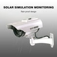 thumbnail image 3 of YZ-3302 Solar Powered Dummy CCTV Security Surveillance Waterproof Fake Camera Flashing Red LED Light Video Anti-theft Camera, 3 of 8