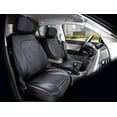 thumbnail image 5 of Auto Drive 2 Piece Low Back Holographic Car Seat Covers PU Leather Black, Universal Fit, 2002SC17, 5 of 5