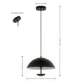 thumbnail image 3 of SAFAVIEH Lybrin 3-Light Black Metal Pendant Light with Black Metal Shade, 3 of 8
