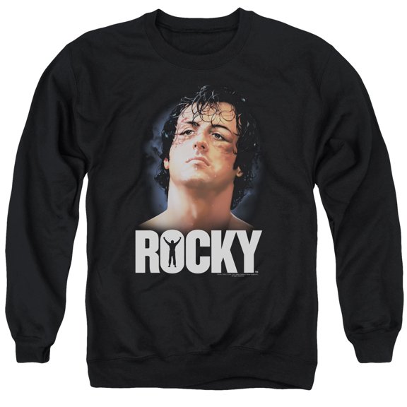Rocky The Champ Adult Crewneck Sweatshirt Black