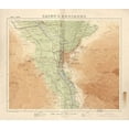 thumbnail image 2 of Vintage Maps 13x12 White Modern Wood Framed Museum Art Print Titled - Cairo and Its Environs 1925, 2 of 4