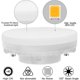 thumbnail image 2 of Bombilla LED GX53 de 7 W, 3000 K, luz blanca cálida, no regulable, sin parpadeo, sustituye a bombillas halógenas de 50 W, GX5.3 o CFL de 9 W y 13 W, 560 lúmenes, ángulo de 120 grados, paquete de 4, 2 of 4