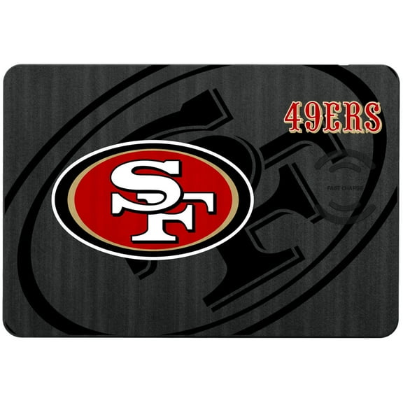 Keyscaper San Francisco 49ers 15W Fast Wireless Charger and Mouse Pad