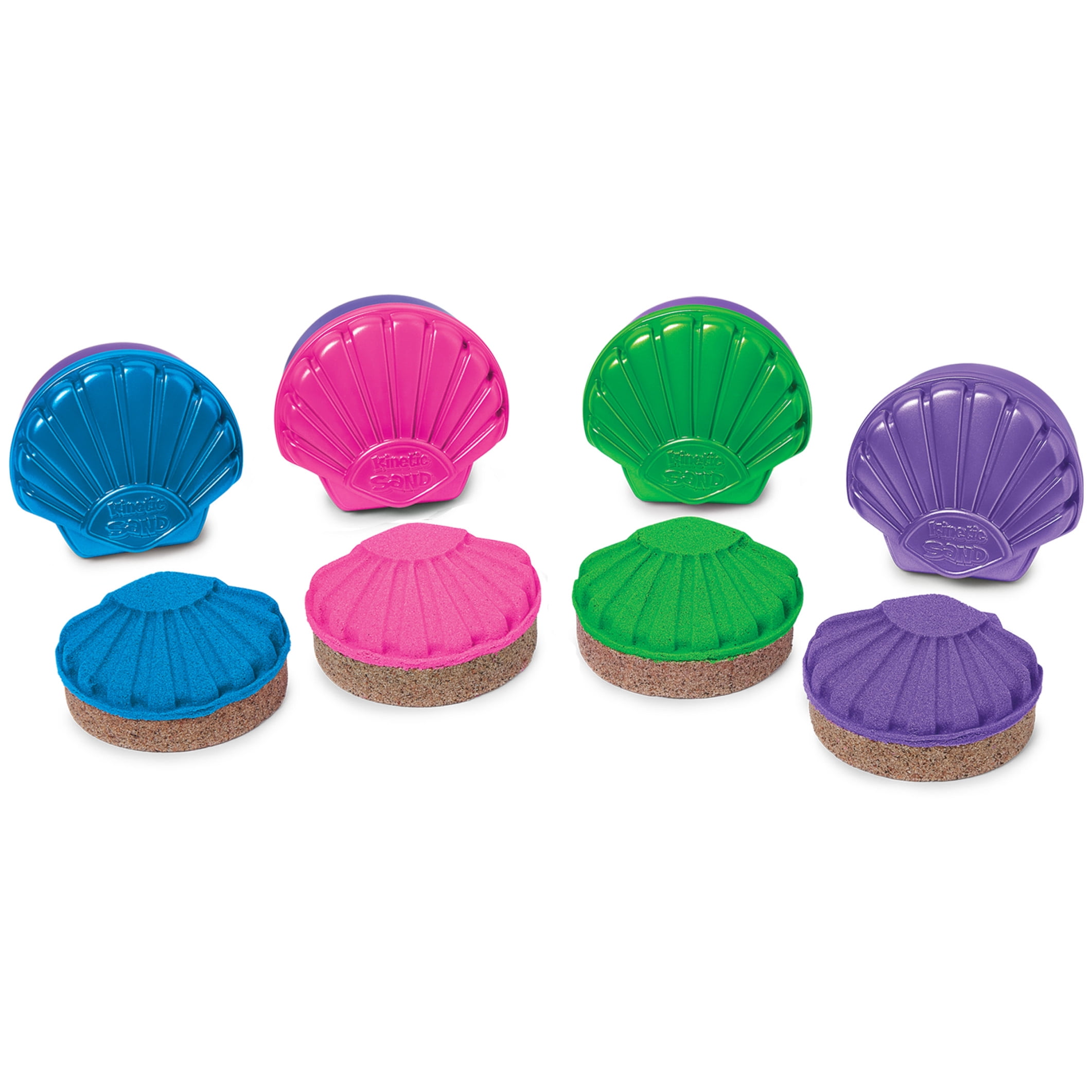 Kinetic Sand, Seashell Containers 8-Pack, for Kids Ages 3 and up