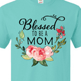 thumbnail image 4 of Inktastic Blessed to Be a Mom with Pink Flowers T-Shirt, 4 of 5