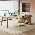 thumbnail image 4 of Tribesigns 71-Inch Executive Desk, L-Shaped Desk with 55-Inch Cabinet, 4 of 8