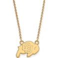 thumbnail image 1 of Ss/Gold Plated Sterling Silver With Gp Logoart University Of Colorado Small Pendant Necklac (18 X 17) Made In United States gp011uco-18, 1 of 5