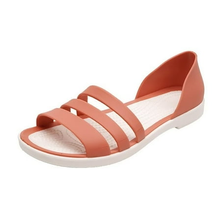 

JJtiger Jelly Plastic Sandals Women s summer non-slip soft sole