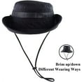 thumbnail image 3 of FOCUSNORM Mens UV Protection Wide Brim Sun Hats Cooling Mesh Cap Foldable Travel Outdoor Fishing Hat, 3 of 6