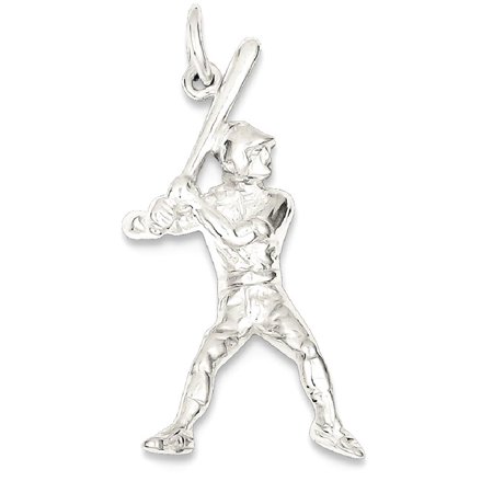 Sports Mom Charm - ICE CARATS 925 Sterling Silver Baseball Batter Pendant Charm Necklace Sport Baseball/softball Fine Jewelry Ideal Gifts For Women Gift Set From Heart