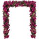 thumbnail image 1 of Guirnalda de buganvillas Artificiales, 4 guirnaldas de Flores Rosadas, Seda sintética, buganvillas para decoración Artificial para Boda, Arco, Mesa, jardín (Rosa Profundo), 1 of 4
