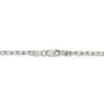 thumbnail image 3 of 925 Sterling Silver 3.5mm Fancy Diamond Cut Open Link Cable Chain w/ Lobster Clasp - 18", 3 of 5