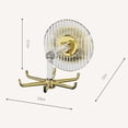 thumbnail image 4 of Ganchos Giratorios De 5 X 2 X 360 degree Para Colgar Utensilios De Oficina, Modernos Y Sin Perforaciones, Color Dorado, 4 of 8