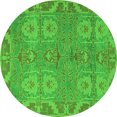 thumbnail image 1 of Ahgly Company Indoor Round Oriental Green Traditional Area Rugs, 8' Round, 1 of 4