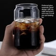 thumbnail image 2 of Drinking Tool Large-Capacity Can-Shaped Simple Fruit Juice Cup Cold-Resistant Transparent Coffee Mug Restaurant Coffee Gift 500ml, 2 of 8