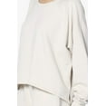 thumbnail image 6 of Women's Cotton Terry Long Sleeve Oversized Top & Drawstring Shorts SET, 6 of 11