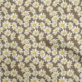 thumbnail image 1 of oneOone Viscose Jersey Brown Fabric Floral Diy Clothing Quilting Fabric Print Fabric By Yard 60 Inch Wide, 1 of 5