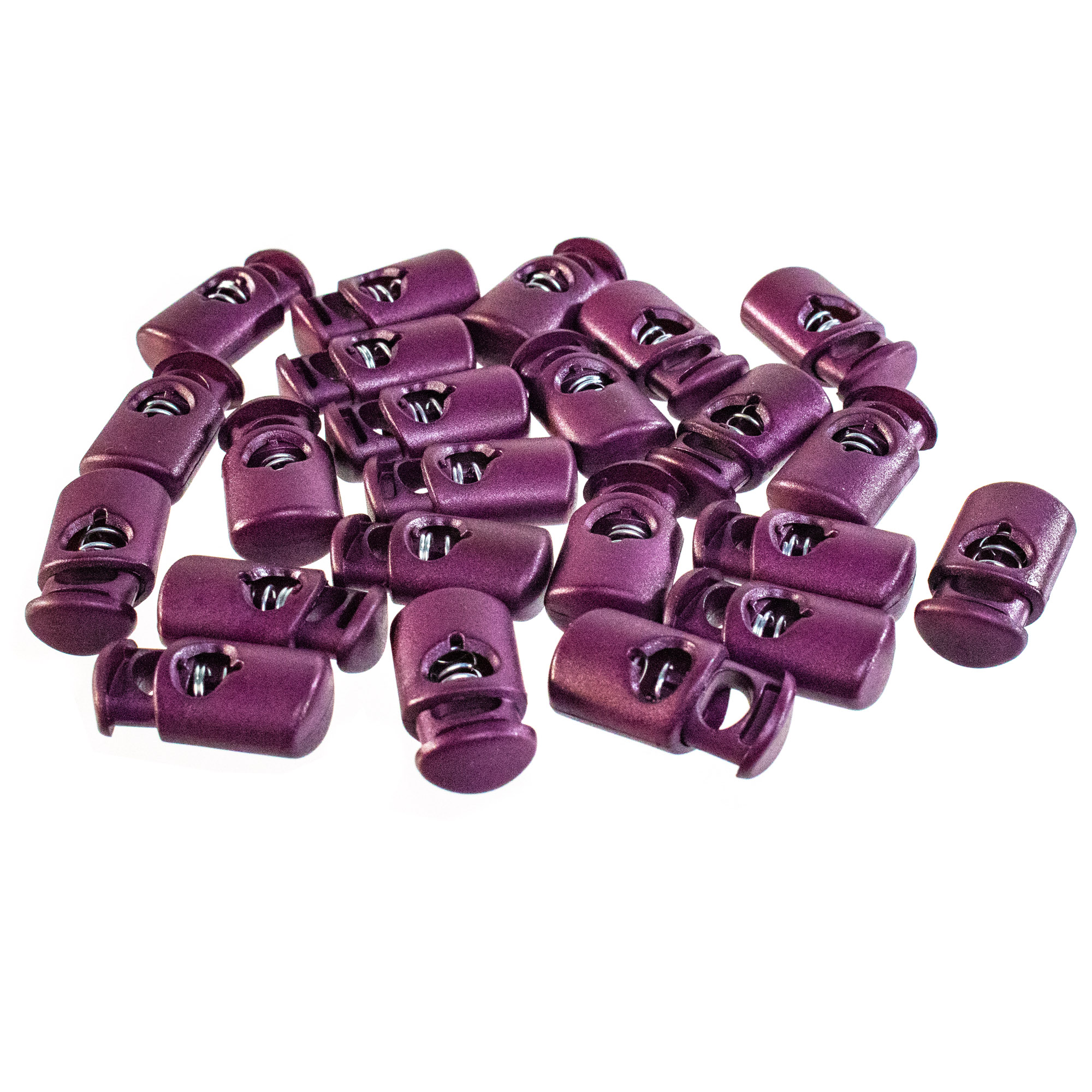 5mm Single Hole Craft County Cylinder Cord Locks Many Colors & Pack