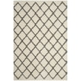 thumbnail image 2 of SAFAVIEH Adriana Anwar Geometric Shag Area Rug, Cream/Gray, 3' x 5', 2 of 10