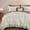Beige Ditzy-Full, variant on Oversized Queen Amber Brown 7-Piece Ruffle Bedding Bed-in-a-Bag Set
