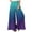 Blue womens pants, variant on Wycnly Pants for Women Womens Plus Size Pants Fashion Gradient Print Loose Wide Leg Palazzo Long Pants Fall Casual Linen Elastic Waist Ladies Trousers