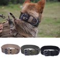 thumbnail image 2 of Tactical Military Adjustable Dog Training Collar Nylon Leash MetalBuckle M-XL, 2 of 5