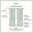 thumbnail image 2 of Exclusive Home Panneau de Rideau Jacquard Transparent Aspect Lin Texturé Belge, Blanc Hiver, 50x108, 2 Pcs, 2 of 7