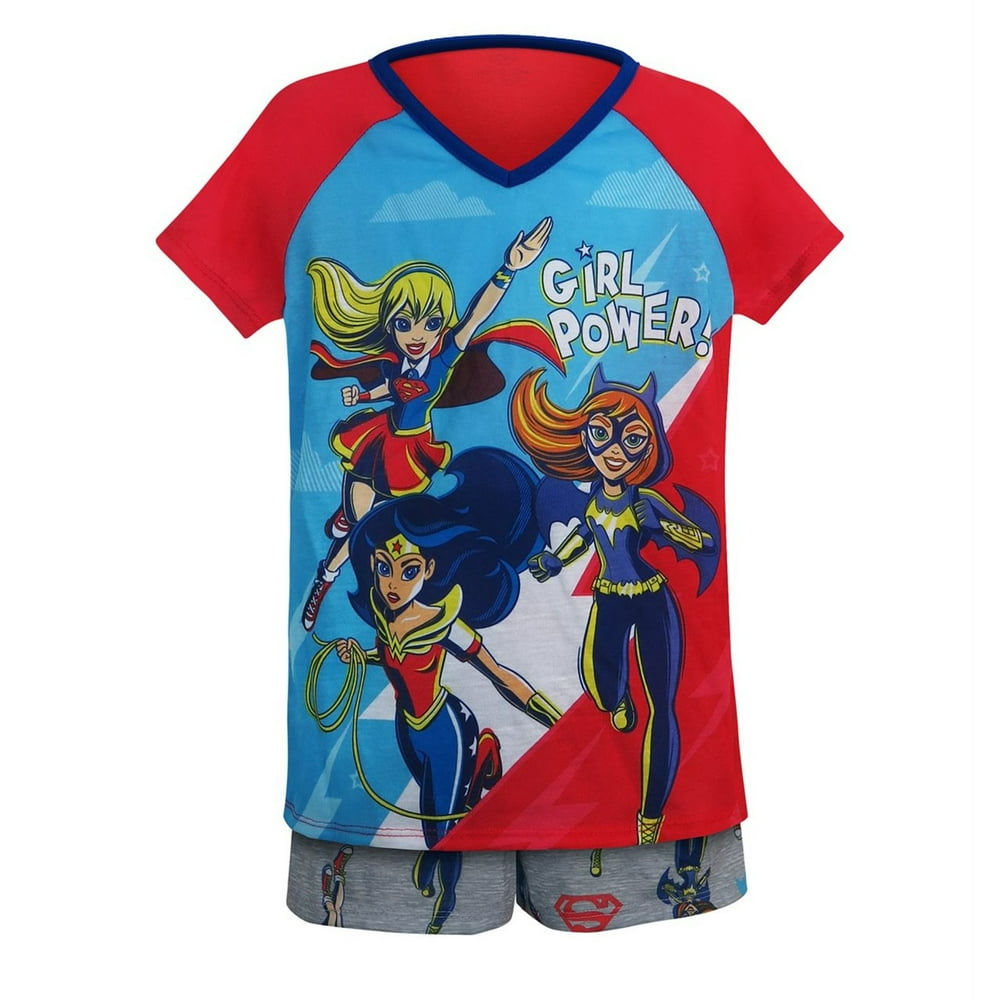 DC Comics - DC Superhero Girls' 2pc Pajama Short Set - Walmart.com