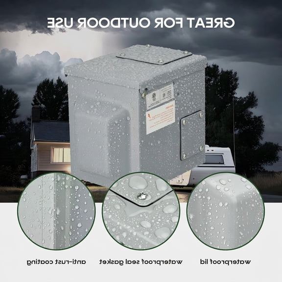 30 125 Volt RV/EV Outlet Box, NEMA TT-30R Receptacle