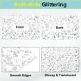 thumbnail image 3 of Uxcell 2Pcs Silver Glitter Acrylic Sheets 1/8" Thickness 8"x8" Transparent Sparkly PMMA Plastic Sheets for Laser Cutting, 3 of 6