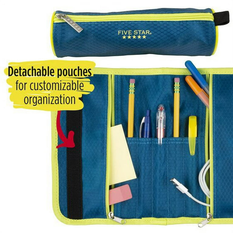 Mead Five Star Assorted Full-Sized Zipper Pencil Pouch (In Store Only)