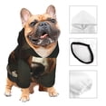 thumbnail image 3 of Balery Modern Cute Dog Sudadera con Capucha para Perros Pequeños – Ropa para Mascotas, Disfraz para Perros y Gatos, Ideal para Fiestas y Cosplay-X-Small, 3 of 7